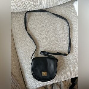 Lauren Ralph Lauren Black Crossbody Bag with Gold Accents